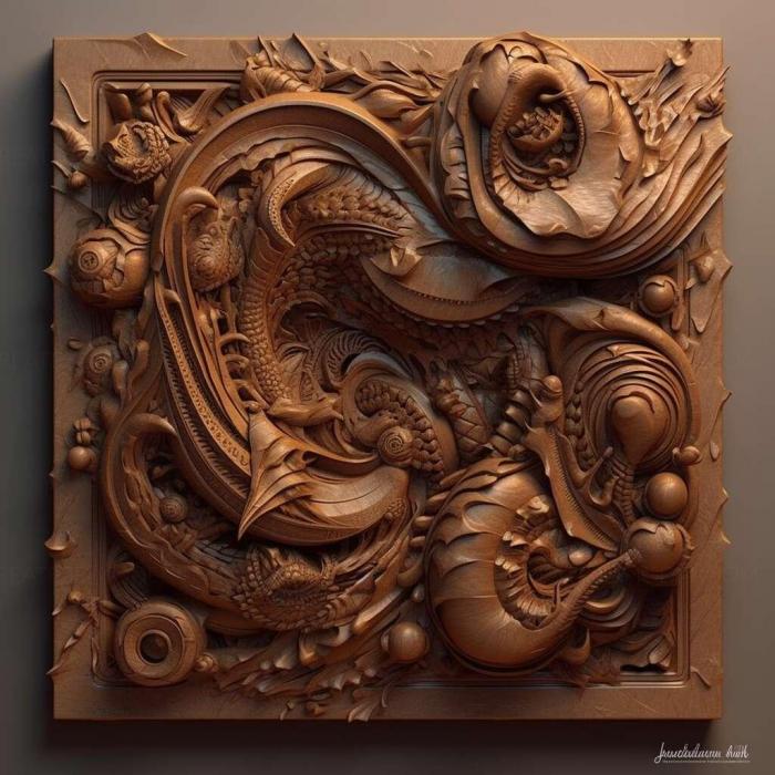 نموذج ثلاثي الأبعاد لآلة CNC 3D Art 